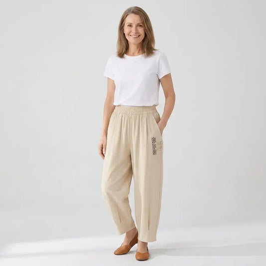 ☀️ Lekkie Spodnie Bawełniano-Lniane na Lato | Przewiewne i Wygodne 👖 Rozmiary M–4XL