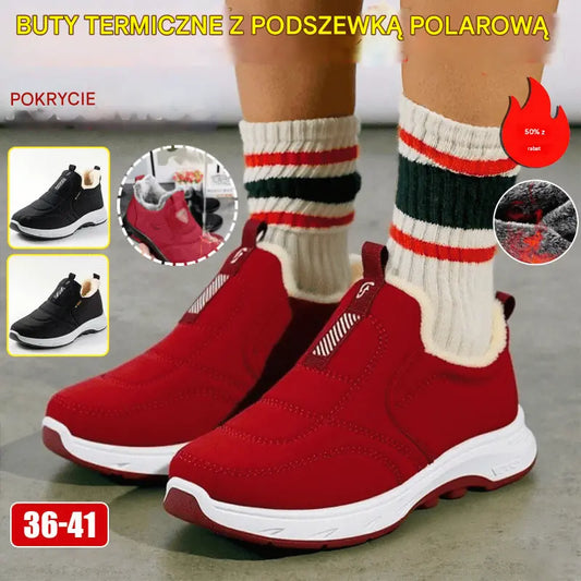 😀🎉aksamitne i pogrubiające🔥【35-41】ciepłe, bawełniane, wodoodporne buty zimowe dla kobiet