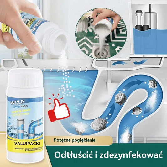 🎉🛁1+1 GRATIS ✨ Mocny środek do odpływów! Gęsta piana usuwa zatory, tłuszcz i brud w kilka minut
