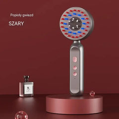 ✨ Grzebień do pielęgnacji skóry głowy 4w1 – światło czerwone i niebieskie, mikroprądy, masaż i aplikator serum 💆‍♀️