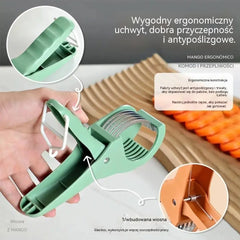 🥕🔥 【1+1 GRATIS】Krajalnik do owoców i warzyw ze stali nierdzewnej – pokrój wszystko szybciej i łatwiej!