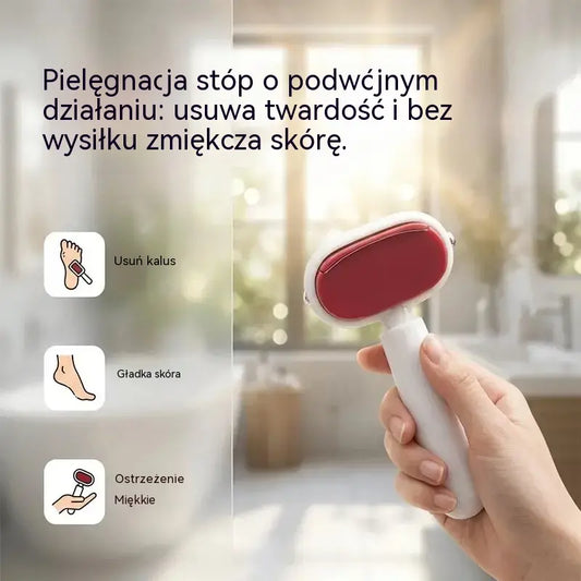 🎁 KUP 1, DRUGĄ OTRZYMAJ GRATIS! 🦶 Podwójna Tarka do Stóp na Gładkie Pięty i Miękkie Stopy