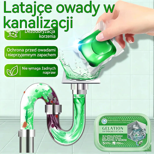 🚿✨ 1+1 GRATIS! 🔥 2 opakowania = aż 100 kapsułek! 🎉 Bioenzymatyczne kapsułki na nieprzyjemny zapach z odpływów