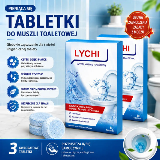 🔥🚽 KUP 1, OTRZYMASZ 2 GRATIS! ✨ 48 TABLETEK WC – KONIEC Z KAMIENIEM I ZAPACHEM!