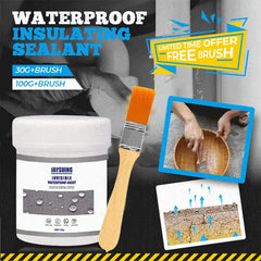 🚨 PROMOCJA 1+1 GRATIS! 💧 Bezbarwny Uszczelniacz Wodoodporny – 2 × 100 g 🎁 Pędzle GRATIS | Szybka Ochrona Przed Wodą