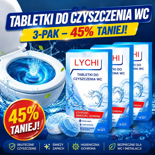 🔥🚽 KUP 1, OTRZYMASZ 2 GRATIS! ✨ 48 TABLETEK WC – KONIEC Z KAMIENIEM I ZAPACHEM!