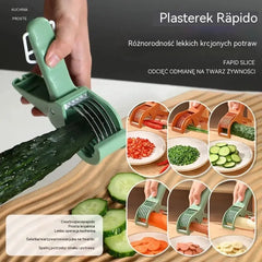 🥕🔥 【1+1 GRATIS】Krajalnik do owoców i warzyw ze stali nierdzewnej – pokrój wszystko szybciej i łatwiej!