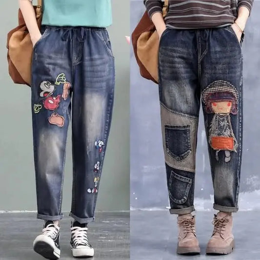 🔥 Wygodne jeansy damskie S–5XL 👖 Elastyczna talia, która dopasowuje się do Ciebie ✨ Modny krój na każdą sylwetkę