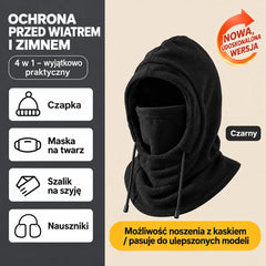 ❄️ Ciepło nawet przy -20°C! Polarowa czapka termiczna 🧣 Idealna na narty, motor i zimowe dni