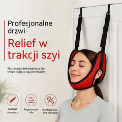 💆 Ulga dla napiętej szyi – domowy przyrząd do trakcji na drzwi🧘