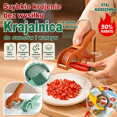 🥕🔥 【1+1 GRATIS】Krajalnik do owoców i warzyw ze stali nierdzewnej – pokrój wszystko szybciej i łatwiej!