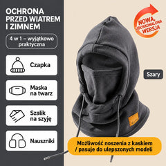 ❄️ Ciepło nawet przy -20°C! Polarowa czapka termiczna 🧣 Idealna na narty, motor i zimowe dni