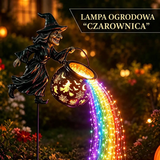 🎃🧙‍♀️ Kociołek czarownicy LED do ogrodu ✨ Hit na Halloween 🔮